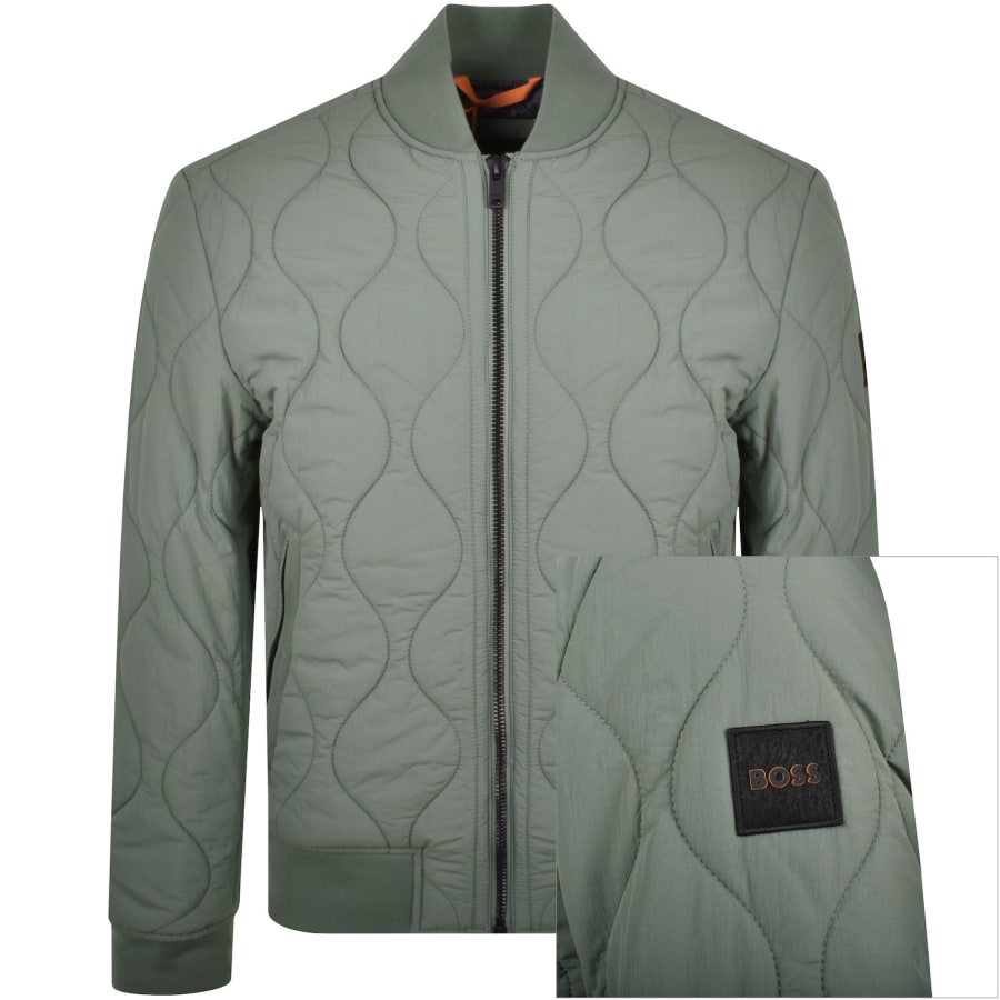 Hugo boss quilted bomber jacket shop